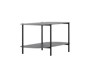Recife 100 cm Ovalt Soffbord med Hyllor i Metall - Svart - Möbler - Vardagsrum - Soffbord & vardagsrumsbord - Soffbord