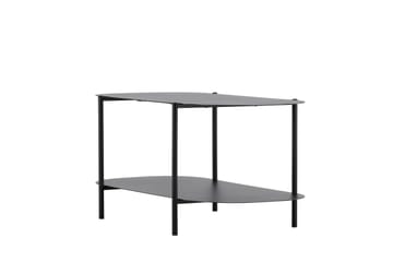 Recife 100 cm Ovalt Soffbord med Hyllor i Metall - Svart - Möbler - Vardagsrum - Soffbord & vardagsrumsbord - Soffbord