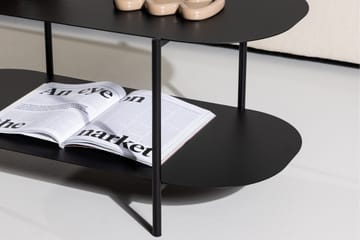 Recife 100 cm Ovalt Soffbord med Hyllor i Metall - Svart - Möbler - Vardagsrum - Soffbord & vardagsrumsbord - Soffbord