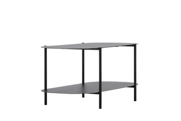 Recife 100 cm Ovalt Soffbord med Hyllor i Metall - Svart - Möbler - Vardagsrum - Soffbord & vardagsrumsbord - Soffbord