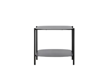 Recife 100 cm Ovalt Soffbord med Hyllor i Metall - Svart - Möbler - Vardagsrum - Soffbord & vardagsrumsbord - Soffbord