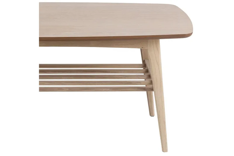 Reeves Rektangulärt Soffbord med Hyllor i Trä - Beige - Möbler - Vardagsrum - Soffbord & vardagsrumsbord - Soffbord