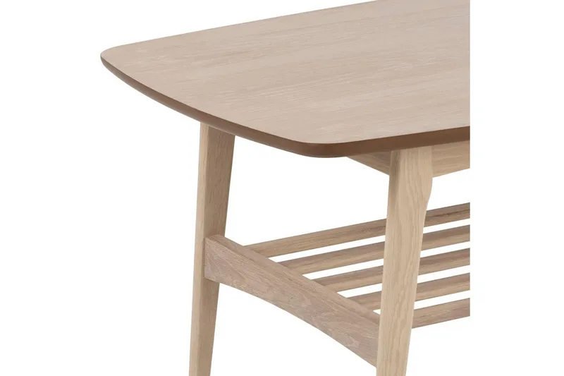 Reeves Rektangulärt Soffbord med Hyllor i Trä - Beige - Möbler - Vardagsrum - Soffbord & vardagsrumsbord - Soffbord