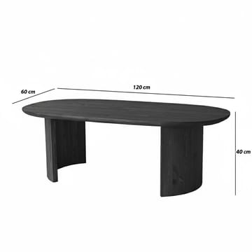 Renvik Soffbord 120x40x60 cm - Antracit - Möbler - Vardagsrum - Soffbord & vardagsrumsbord - Soffbord