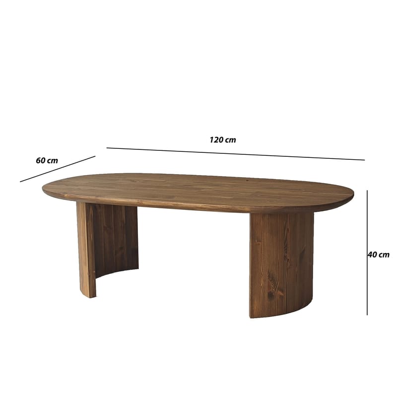 Renvik Soffbord 120x40x60 cm - Valnöt - Möbler - Vardagsrum - Soffbord & vardagsrumsbord - Soffbord