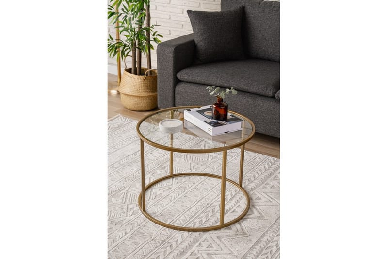 Retzow Soffbord 60 cm - Guld - Möbler - Vardagsrum - Soffbord & vardagsrumsbord - Soffbord