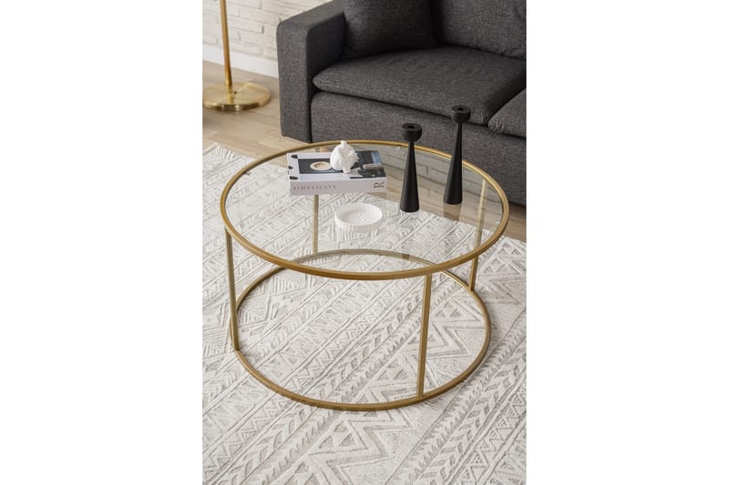 Retzow Soffbord 80 cm - Guld - Möbler - Vardagsrum - Soffbord & vardagsrumsbord - Soffbord