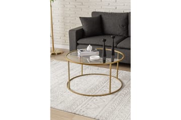Retzow Soffbord 80 cm - Guld - Möbler - Vardagsrum - Soffbord & vardagsrumsbord - Soffbord