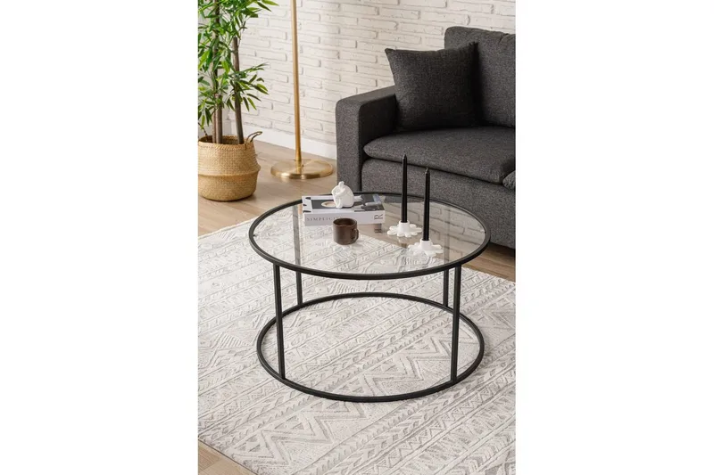 Retzow Soffbord 80 cm - Svart - Möbler - Vardagsrum - Soffbord & vardagsrumsbord - Soffbord