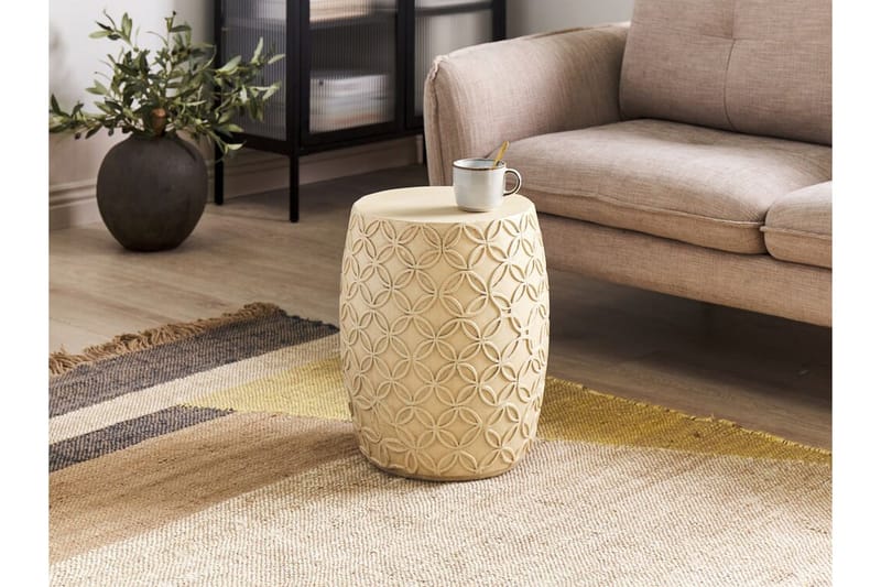 Rigge Sidobord 33 cm - Beige - Möbler - Vardagsrum - Soffbord & vardagsrumsbord - Brickbord