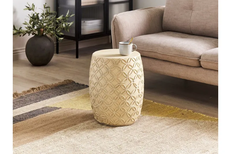 Rigge Sidobord 33 cm - Beige - Möbler - Vardagsrum - Soffbord & vardagsrumsbord - Brickbord