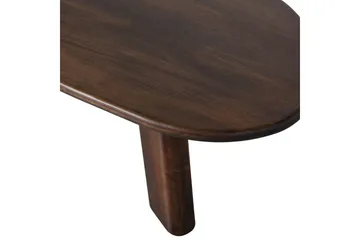 Roundly Ovalt Soffbord med Organisk Form i Trä - Brun - Möbler - Vardagsrum - Soffbord & vardagsrumsbord - Soffbord