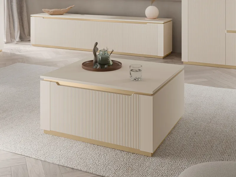 Roven Soffbord 80 cm - beige - Möbler - Vardagsrum - Soffbord & vardagsrumsbord - Soffbord