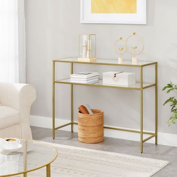 Rovena Byrå 90 cm - Guld/transparent - Möbler - Vardagsrum - Soffbord & vardagsrumsbord - Avlastningsbord & konsolbord