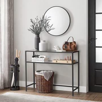 Rovena Byrå 90 cm - Svart och transparent - Möbler - Vardagsrum - Soffbord & vardagsrumsbord - Avlastningsbord & konsolbord