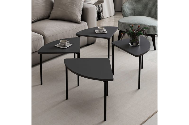 Rusele Soffbord 90 cm - Antracit - Möbler - Vardagsrum - Soffbord & vardagsrumsbord - Satsbord