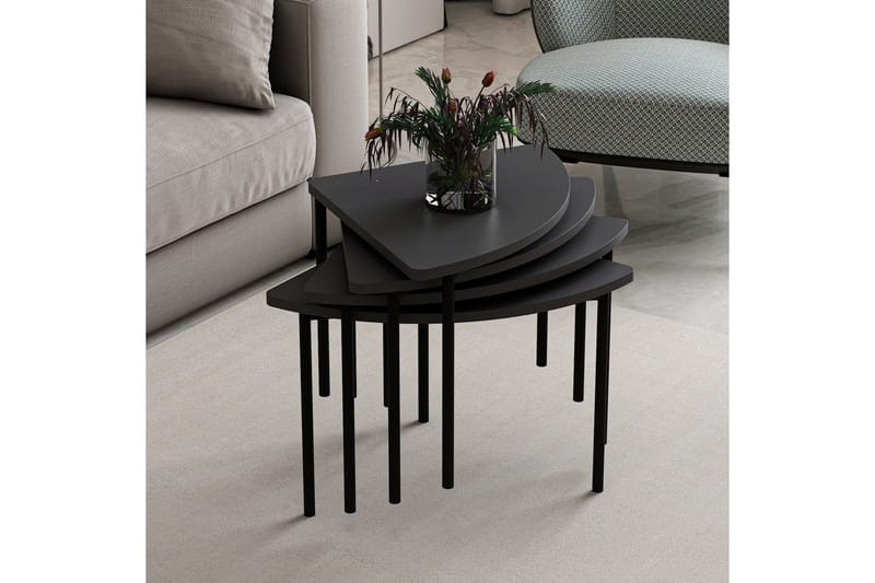 Rusele Soffbord 90 cm - Antracit - Möbler - Vardagsrum - Soffbord & vardagsrumsbord - Satsbord