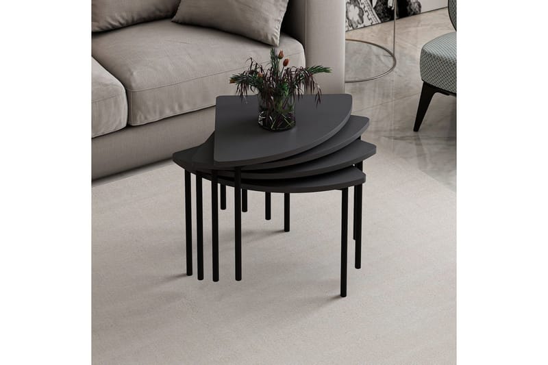 Rusele Soffbord 90 cm - Antracit - Möbler - Vardagsrum - Soffbord & vardagsrumsbord - Satsbord