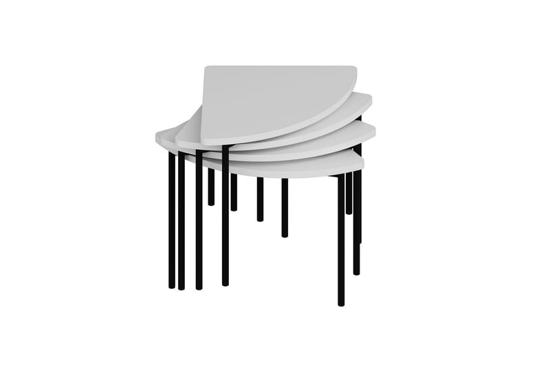 Rusele Soffbord 90 cm - Vit - Möbler - Vardagsrum - Soffbord & vardagsrumsbord - Satsbord