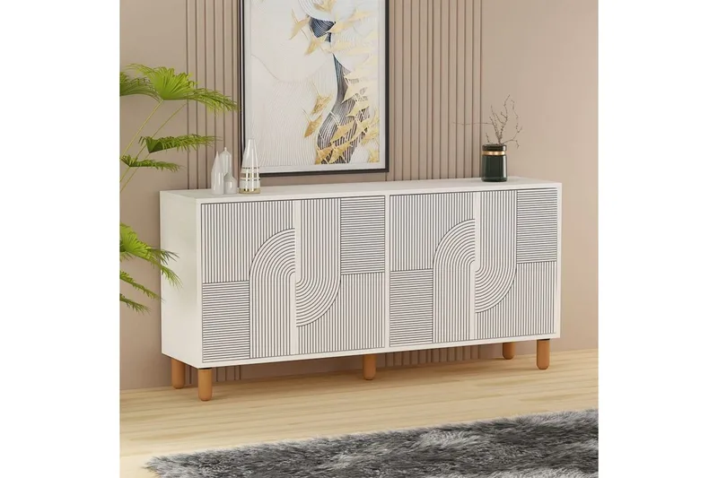 Ruvan Konsollbord 150 cm - Vit - Möbler - Vardagsrum - Soffbord & vardagsrumsbord - Avlastningsbord & konsolbord