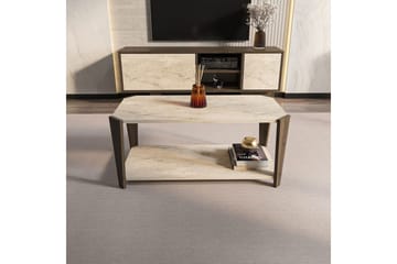 Rylas Soffbord 91 cm - Valnöt/Travertine - Möbler - Vardagsrum - Soffbord & vardagsrumsbord - Soffbord