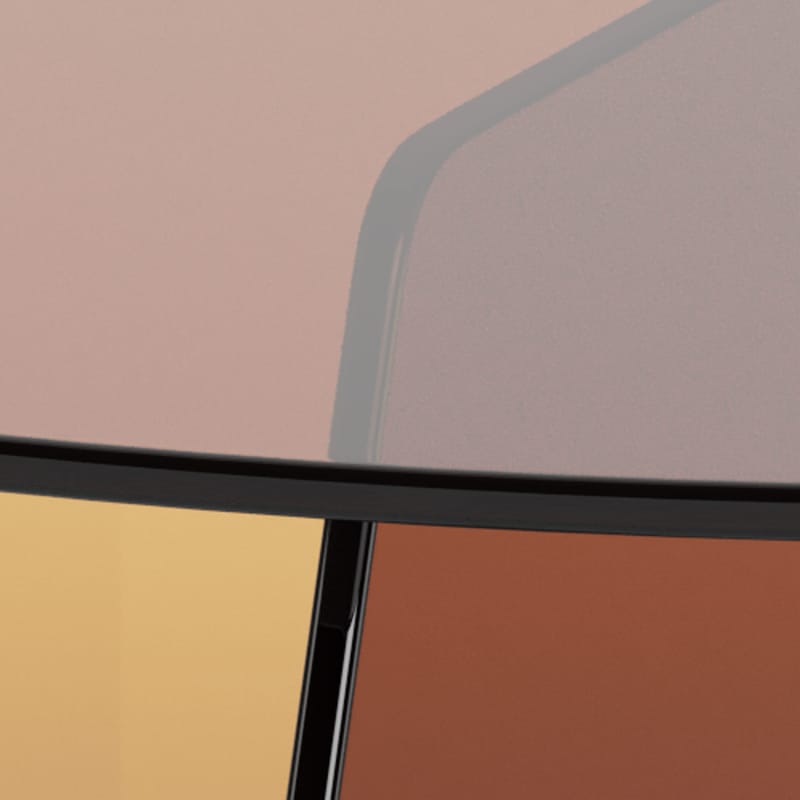 Ryvos Soffbord i Glas 80 cm Rund - Brun - Möbler - Vardagsrum - Soffbord & vardagsrumsbord - Soffbord