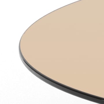 Ryvos Soffbord i Glas 80 cm Rund - Brun - Möbler - Vardagsrum - Soffbord & vardagsrumsbord - Soffbord
