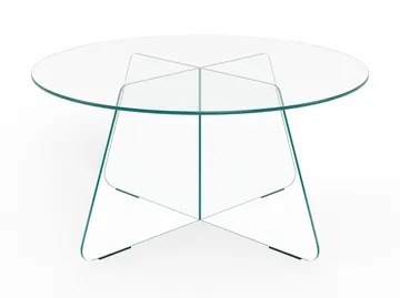 Ryvos Soffbord i Glas 80 cm Rund - Kristallklar - Möbler - Vardagsrum - Soffbord & vardagsrumsbord - Soffbord