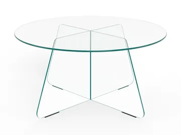 Ryvos Soffbord i Glas 80 cm Rund - Kristallklar - Möbler - Vardagsrum - Soffbord & vardagsrumsbord - Soffbord