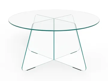 Ryvos Soffbord i Glas 80 cm Rund - Kristallklar - Möbler - Vardagsrum - Soffbord & vardagsrumsbord - Soffbord