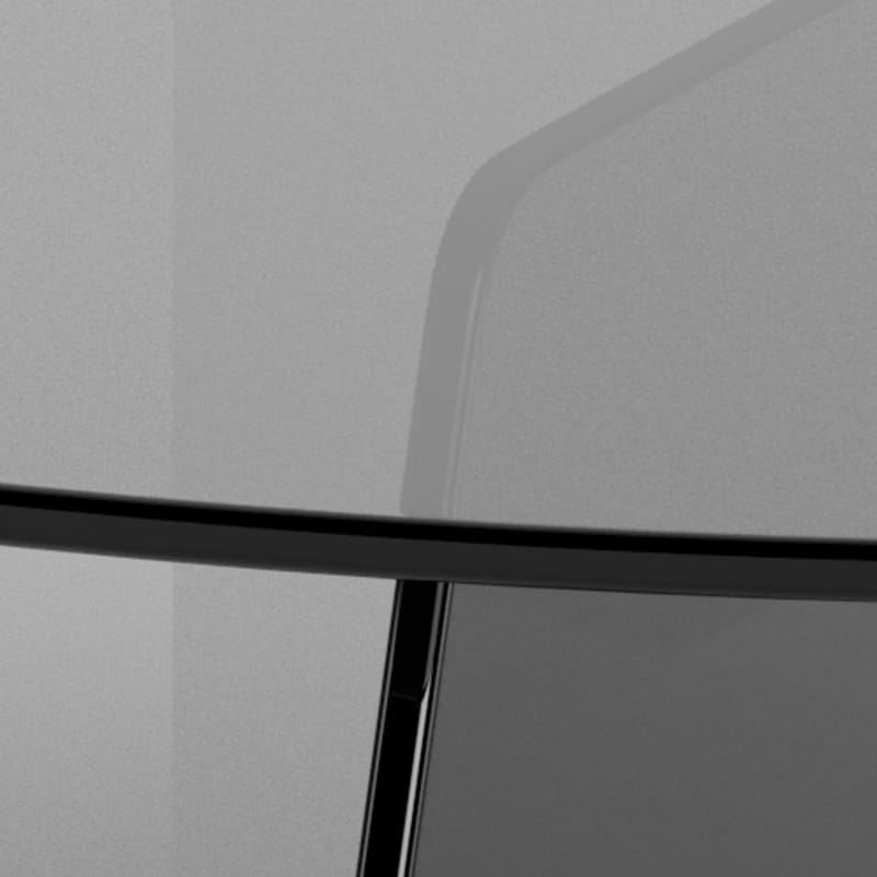 Ryvos Soffbord i Glas 80 cm Rund - Rökfärgad - Möbler - Vardagsrum - Soffbord & vardagsrumsbord - Soffbord