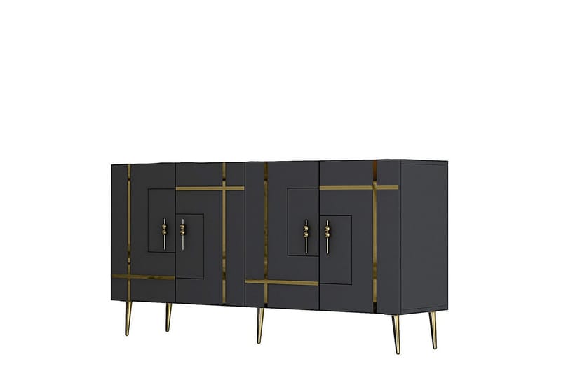 Safiya Konsollbord 150 cm - Guld/Antracit - Möbler - Vardagsrum - Soffbord & vardagsrumsbord - Avlastningsbord & konsolbord