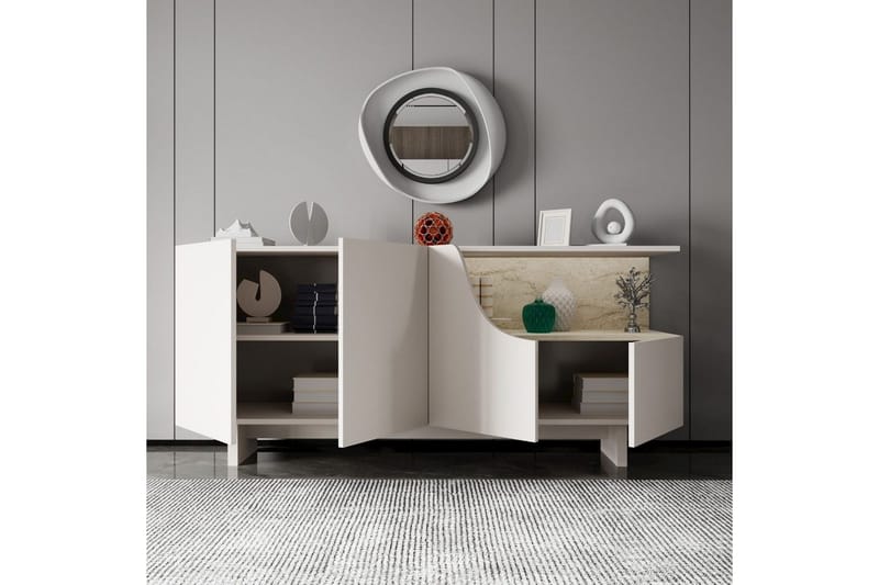 Safiya Konsollbord 180 cm - Beige - Möbler - Vardagsrum - Soffbord & vardagsrumsbord - Avlastningsbord & konsolbord