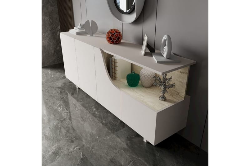 Safiya Konsollbord 180 cm - Beige - Möbler - Vardagsrum - Soffbord & vardagsrumsbord - Avlastningsbord & konsolbord