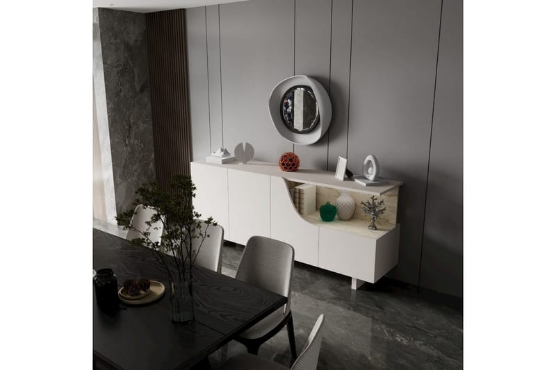 Safiya Konsollbord 180 cm - Beige - Möbler - Vardagsrum - Soffbord & vardagsrumsbord - Avlastningsbord & konsolbord