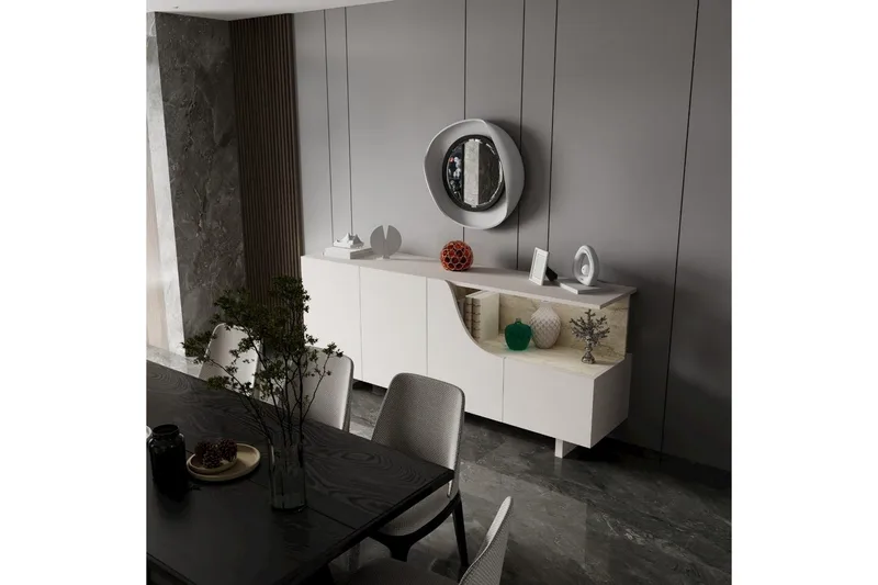 Safiya Konsollbord 180 cm - Beige - Möbler - Vardagsrum - Soffbord & vardagsrumsbord - Avlastningsbord & konsolbord