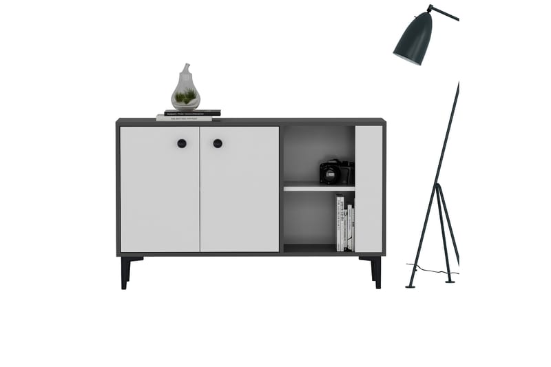 SAHRA Konsollbord 120x75 cm Antracit/Vit - Möbler - Vardagsrum - Soffbord & vardagsrumsbord - Avlastningsbord & konsolbord