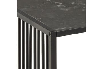 Saklani 120x60 cm Rektangulärt Soffbord i Metall med Glasskiva - Svart - Möbler - Vardagsrum - Soffbord & vardagsrumsbord - Soffbord