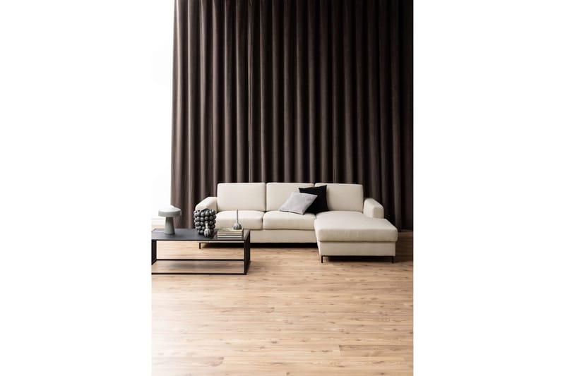 Saklani 120x60 cm Rektangulärt Soffbord i Metall med Glasskiva - Svart - Möbler - Vardagsrum - Soffbord & vardagsrumsbord - Soffbord