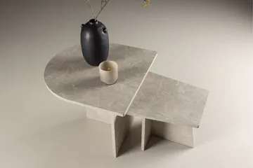 Sala Travertin Soffbord - Beige - Möbler - Vardagsrum - Soffbord & vardagsrumsbord - Satsbord