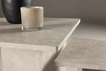 Sala Travertin Soffbord - Beige - Möbler - Vardagsrum - Soffbord & vardagsrumsbord - Satsbord