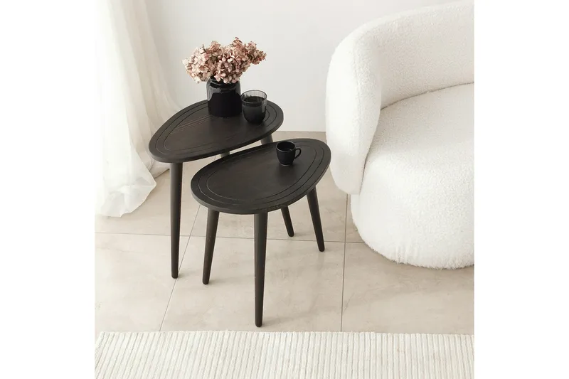 Saldus Satsbord - Antracit - Möbler - Vardagsrum - Soffbord & vardagsrumsbord - Satsbord