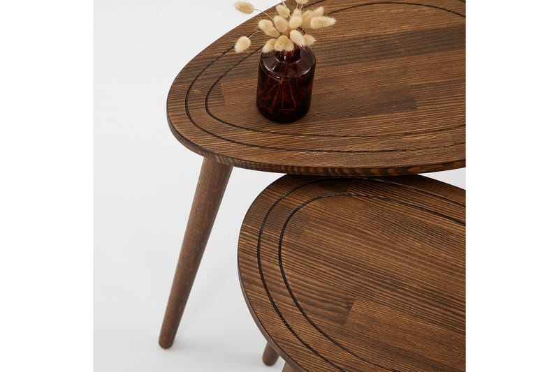 Saldus Satsbord - Valnöt - Möbler - Vardagsrum - Soffbord & vardagsrumsbord - Satsbord