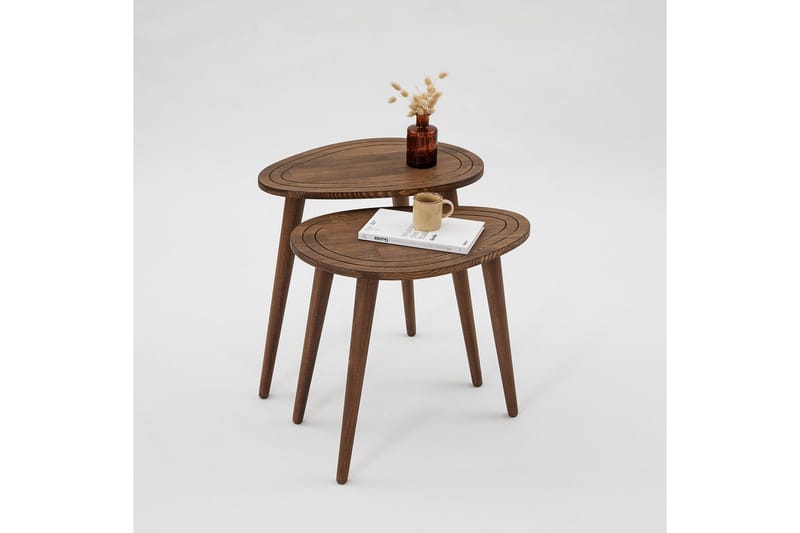 Saldus Satsbord - Valnöt - Möbler - Vardagsrum - Soffbord & vardagsrumsbord - Satsbord