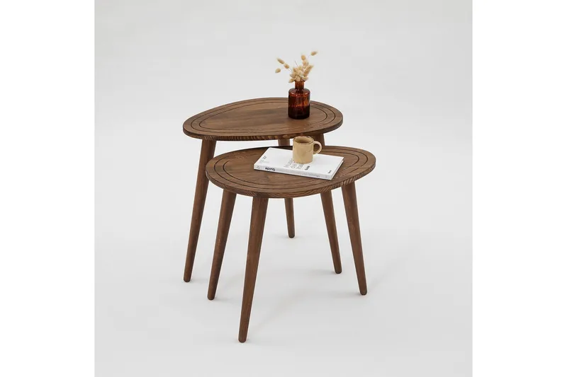 Saldus Satsbord - Valnöt - Möbler - Vardagsrum - Soffbord & vardagsrumsbord - Satsbord