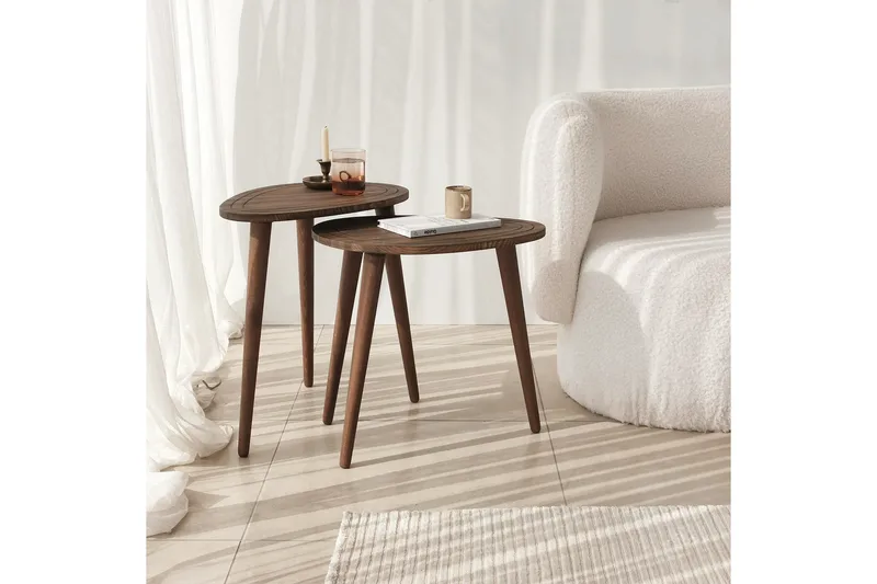 Saldus Satsbord - Valnöt - Möbler - Vardagsrum - Soffbord & vardagsrumsbord - Satsbord