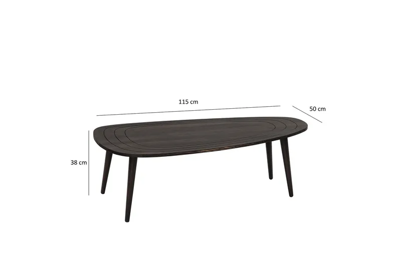 Saldus Soffbord 115 cm - Antracit - Möbler - Vardagsrum - Soffbord & vardagsrumsbord - Soffbord