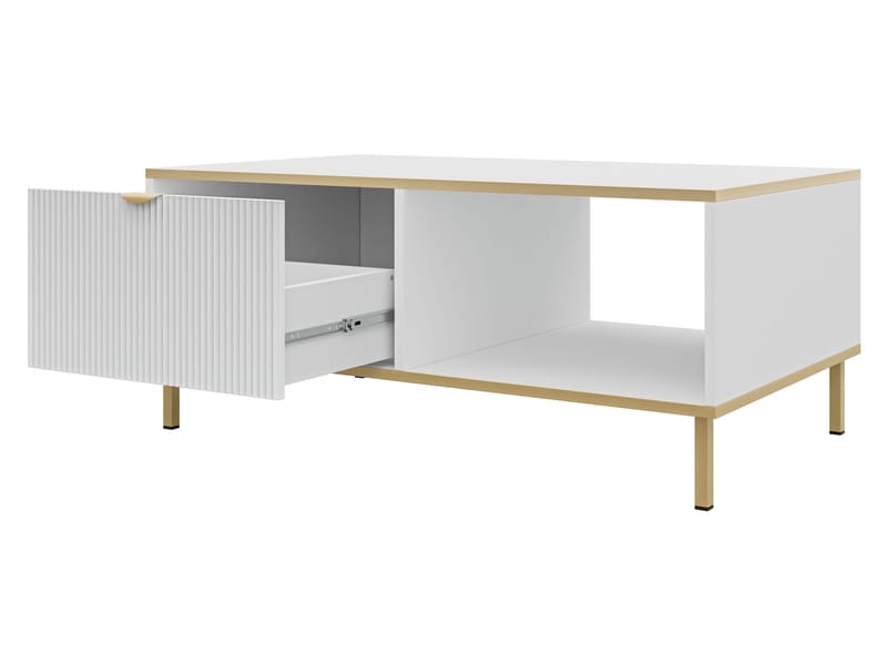 Salmor Soffbord 100 cm - Vit - Möbler - Vardagsrum - Soffbord & vardagsrumsbord - Soffbord