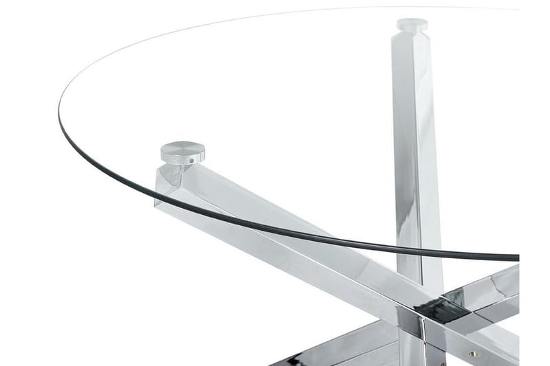 SALNO Soffbord 110 cm Rund Rund Silver - Möbler - Vardagsrum - Soffbord & vardagsrumsbord - Soffbord