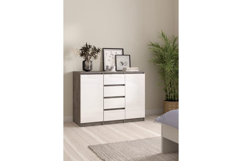 Salomns Sidobord 121 cm - Vit - Möbler - Vardagsrum - Soffbord & vardagsrumsbord - Brickbord